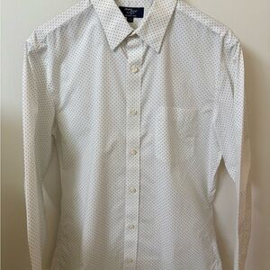 J.Crew Wrinkle-Free Dress Shirt – Size M (Polka Dot Print)